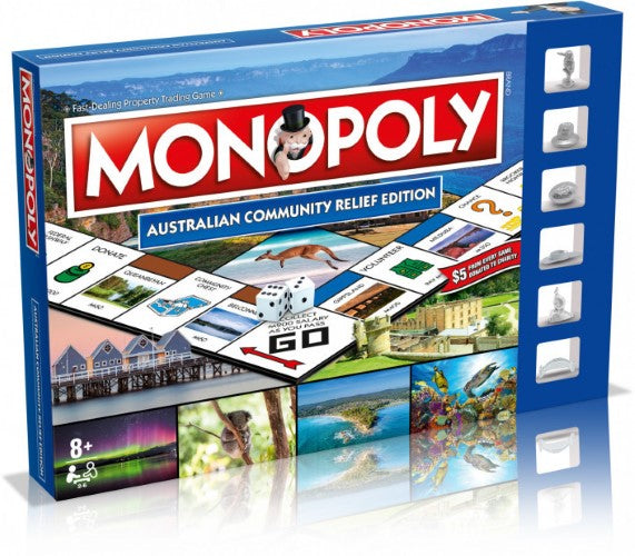 Monopoly Australian Community Relief Edition Board Game